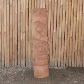 Artikelbild 3 des Artikels “Tiki-Statue im polynesischen Stil. Aus Kokosnusspalme 100cm. Ø ca. 18-28cm. Modell 2 - offener Mund “